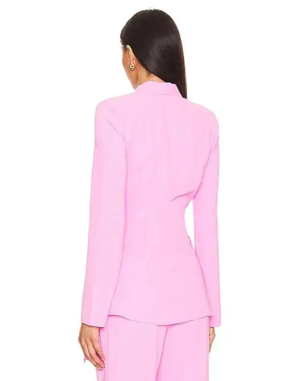Sistas S09 Kj Smith Pink Wrap Blazer