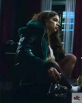 Smile 2 Dylan Gelula Green Shearling Jacket Clanton Jacket
