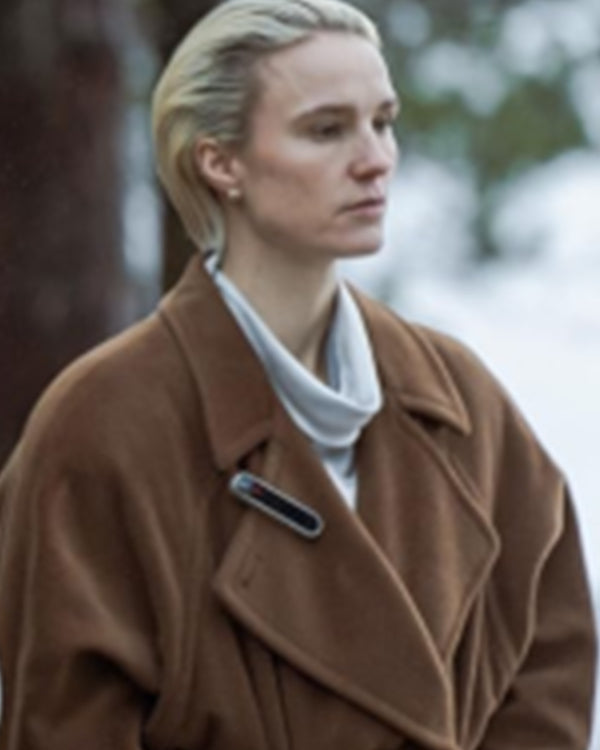 Smillas Sense Of Snow S01 Amanda Collin Brown Overcoat