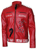I Am Venomous Snake Red Leather Jacket Clanton Jacket