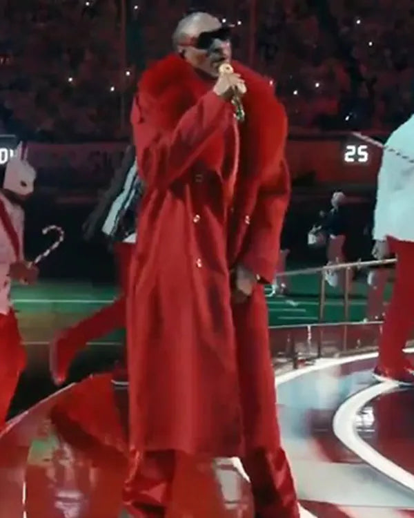 Snoop’s Holiday Halftime Party Snoop Dogg Red Coat