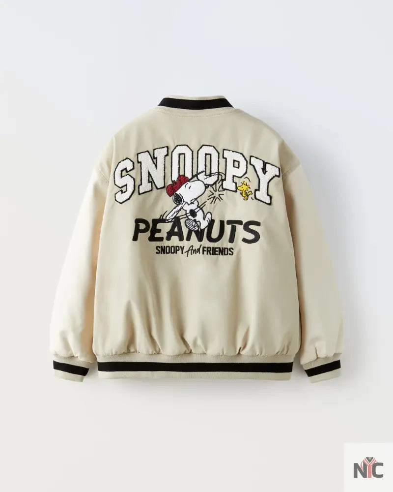 Snoopy Peanuts Bomber Jacket Clanton Jacket