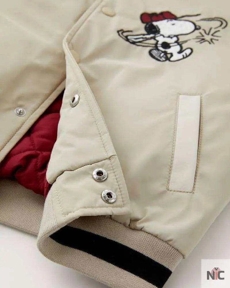 Snoopy Peanuts Bomber Jacket Clanton Jacket