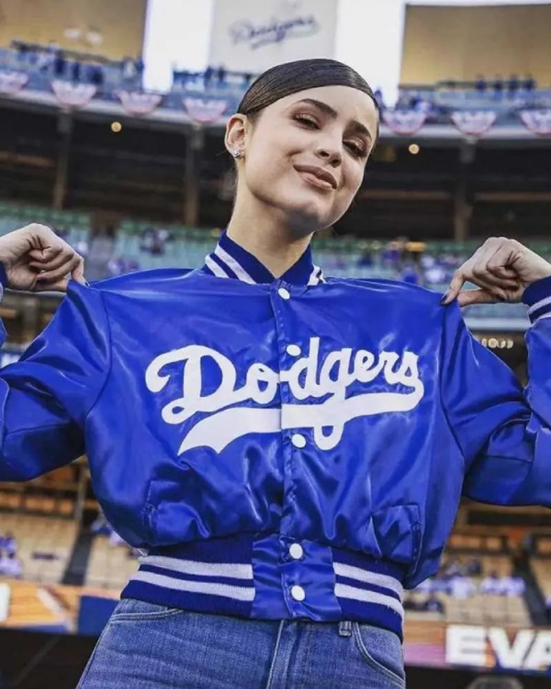 Sofia Carson Dodgers Jacket