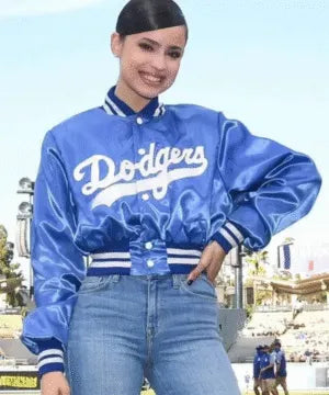 Sofia Carson Dodgers Jacket