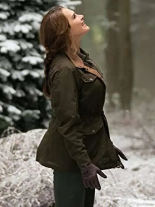 Sophie A Castle for Christmas Brooke Shields Green Jacket