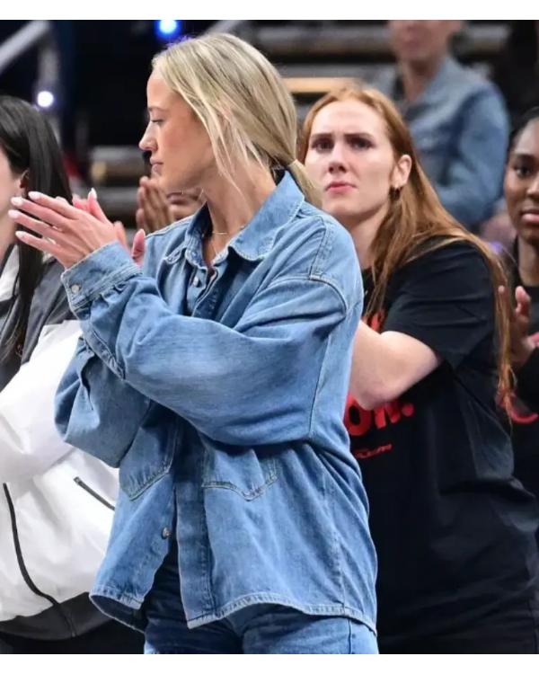 Sophie Cunningham WNBA Playoffs Semifinal 2025 Denim Jacket