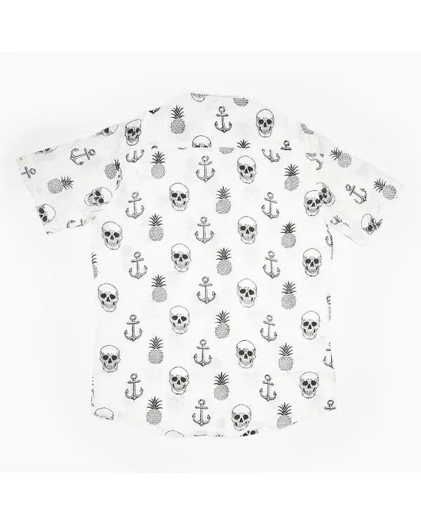 Southern Charm S11 White Pirate Printed Shirt