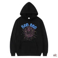 Sp5der 555555 Angel Number Men Black Hoodie Clanton Jacket