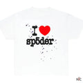 Sp5der I Heart SP5DER White Tee Clanton Jacket