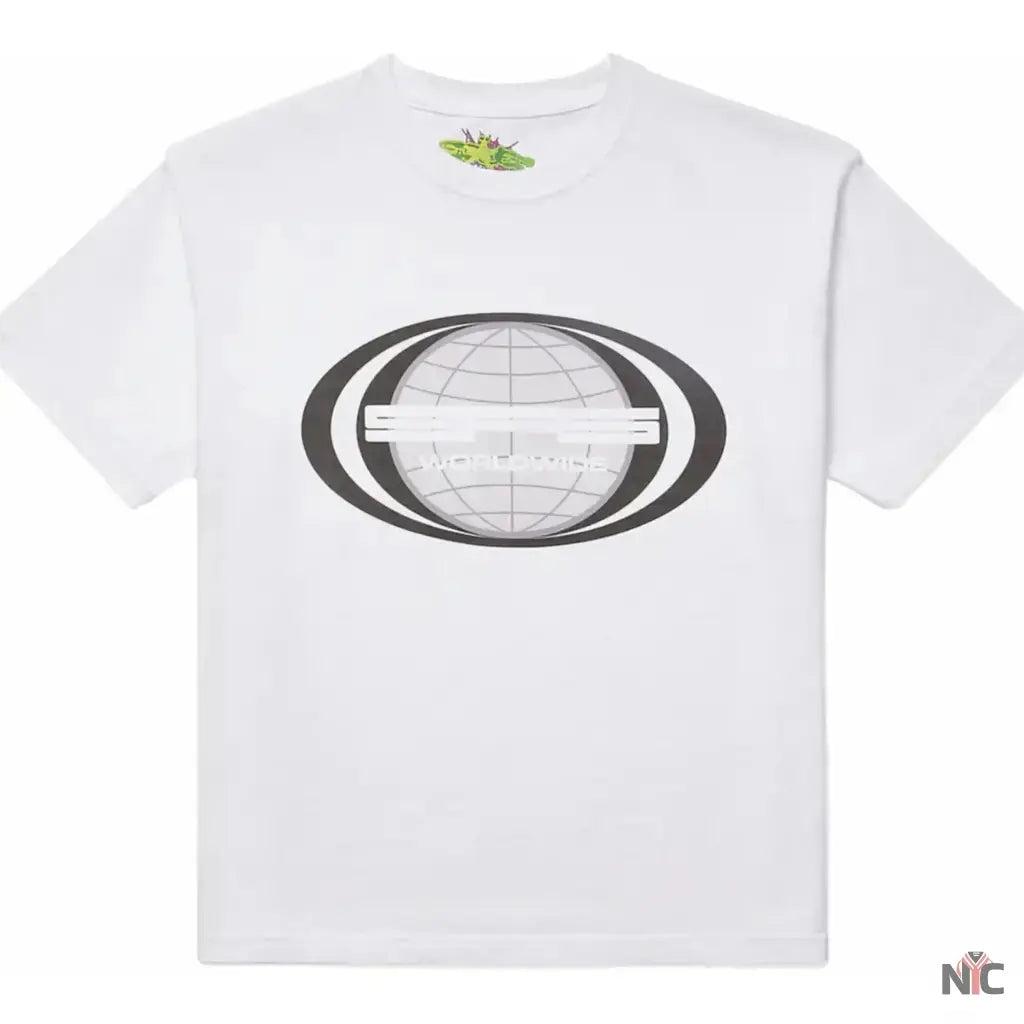 Sp5der Jumbo Globe White Tee Clanton Jacket