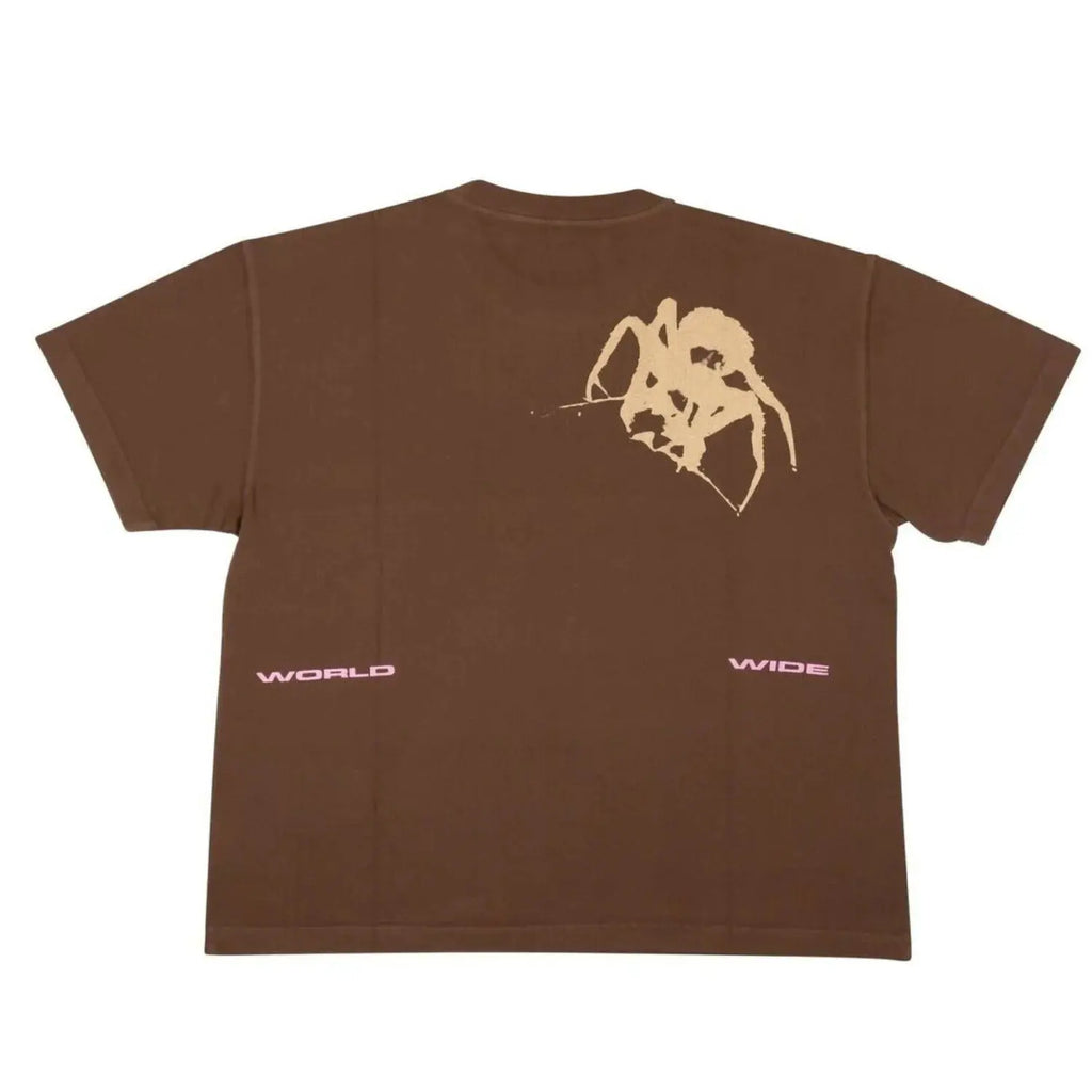 Sp5der Thug T-shirt Brown Angel Clanton Jacket