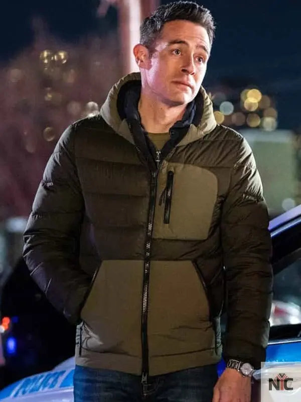 Special Agent Stuart Scola FBI S06 Green Puffer Jacket Clanton Jacket