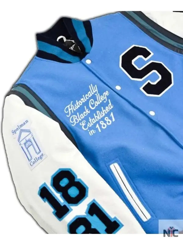 Spelman College Letterman Jacket Clanton Jacket