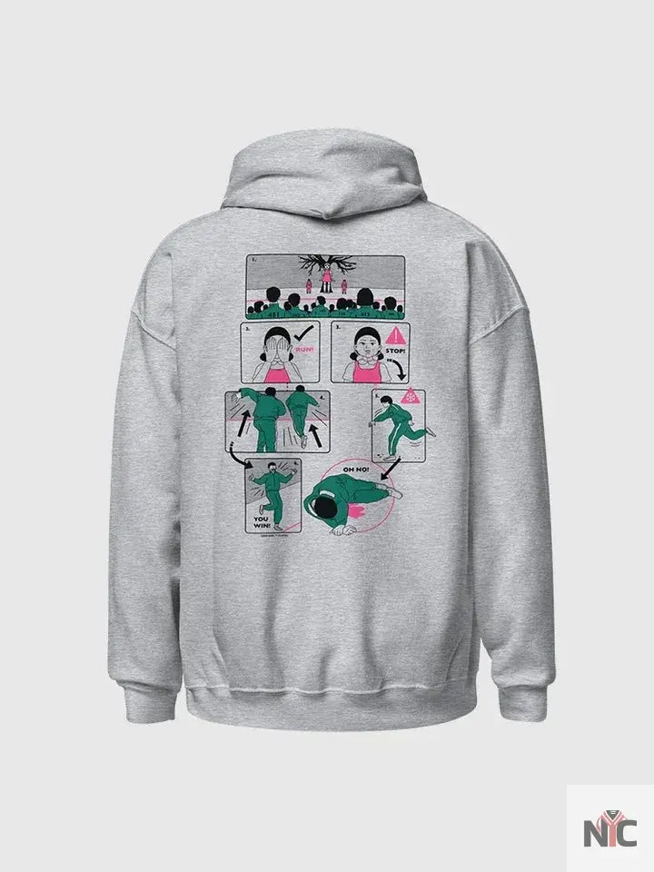 Squid Game Comic Grey Hoodie Clanton Jacket