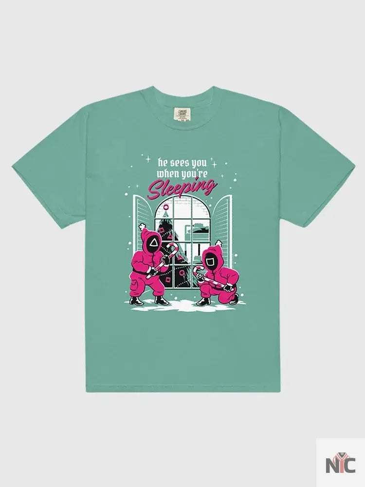 Squid Game He Sees You When You’re Sleeping T-Shirt Clanton Jacket
