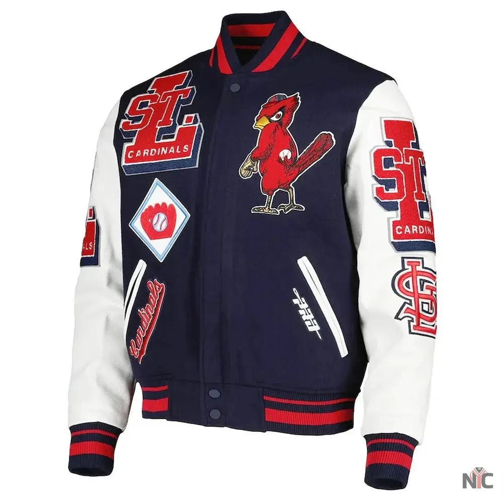 St Louis Cardinals Mash Up Varsity Jacket Clanton Jacket