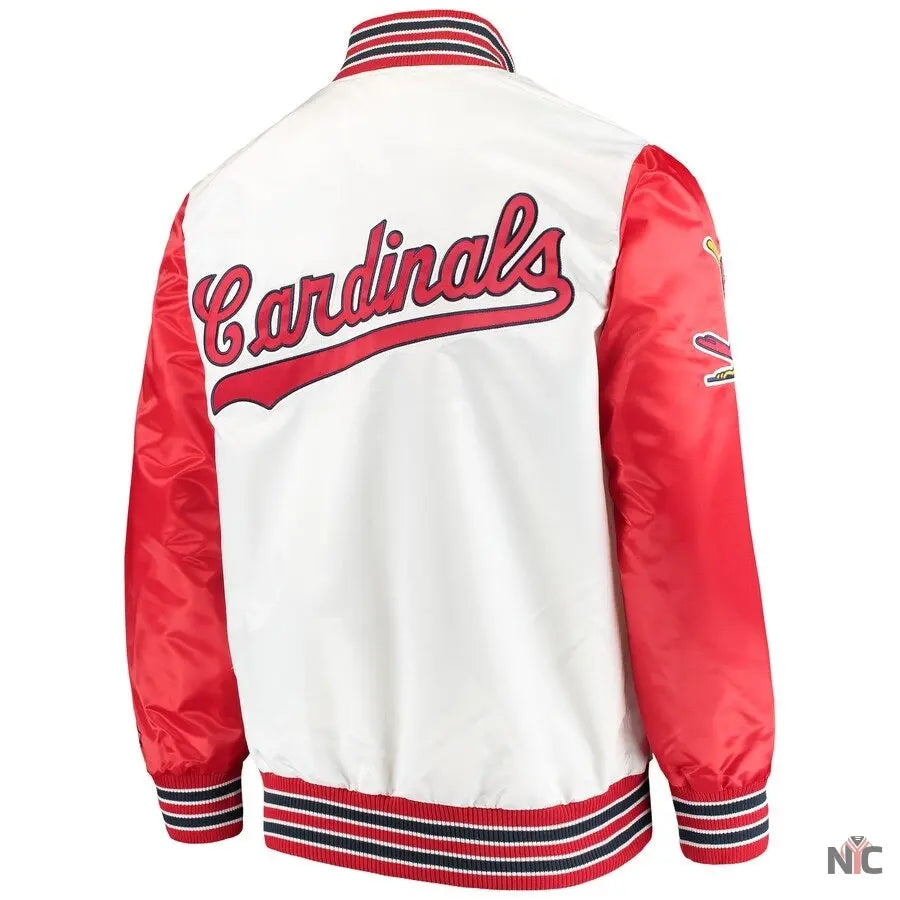 St Louis Cardinals The Legend White Satin Jacket Clanton Jacket