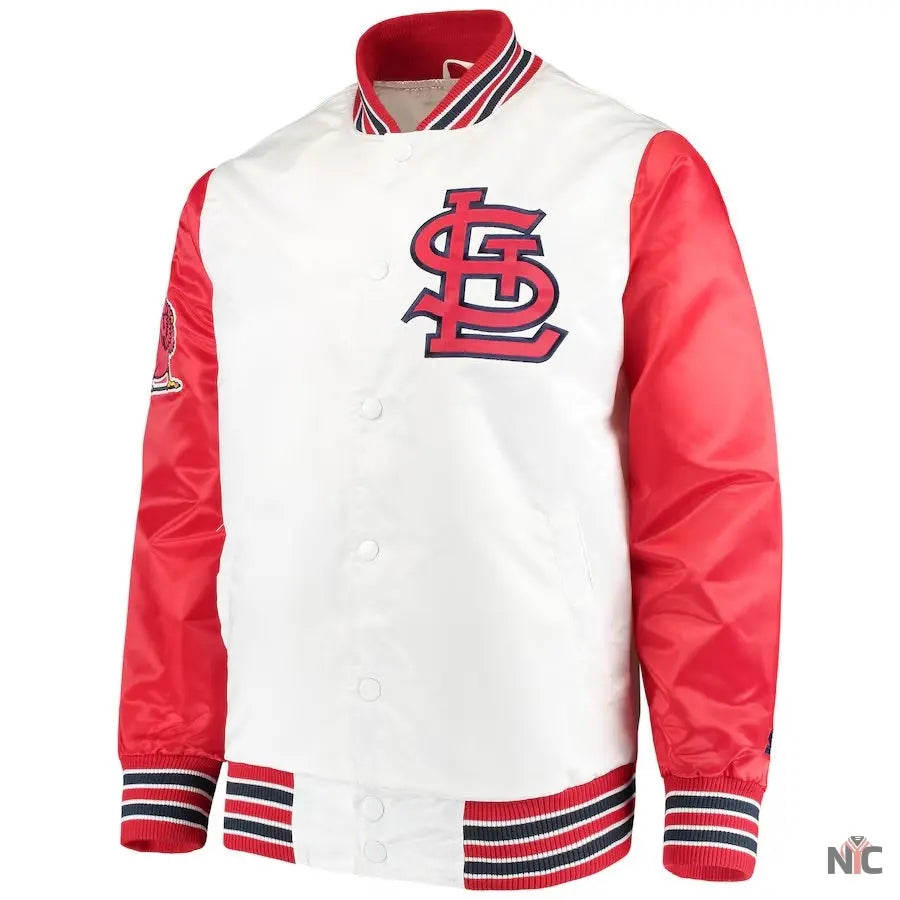St Louis Cardinals The Legend White Satin Jacket Clanton Jacket