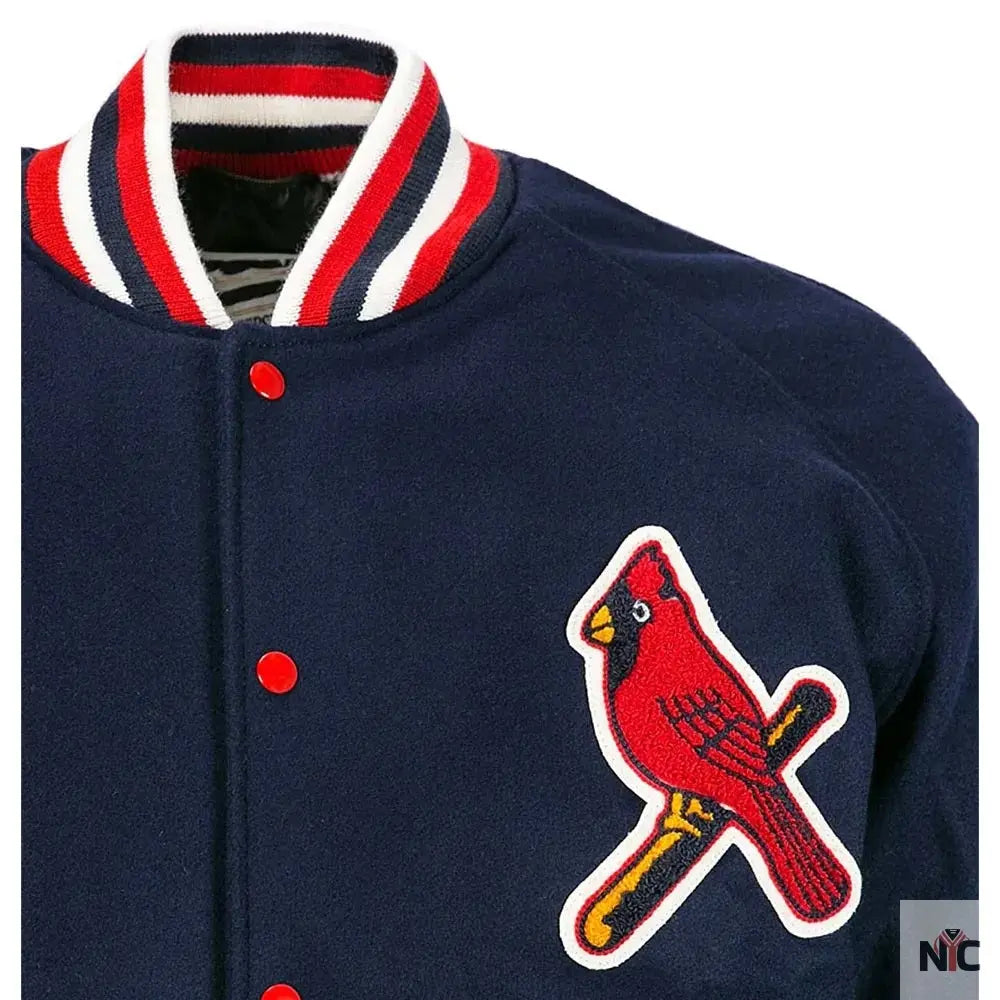 St. Louis Cardinals 1950 Wool Varsity Full-Button Jacket Clanton Jacket