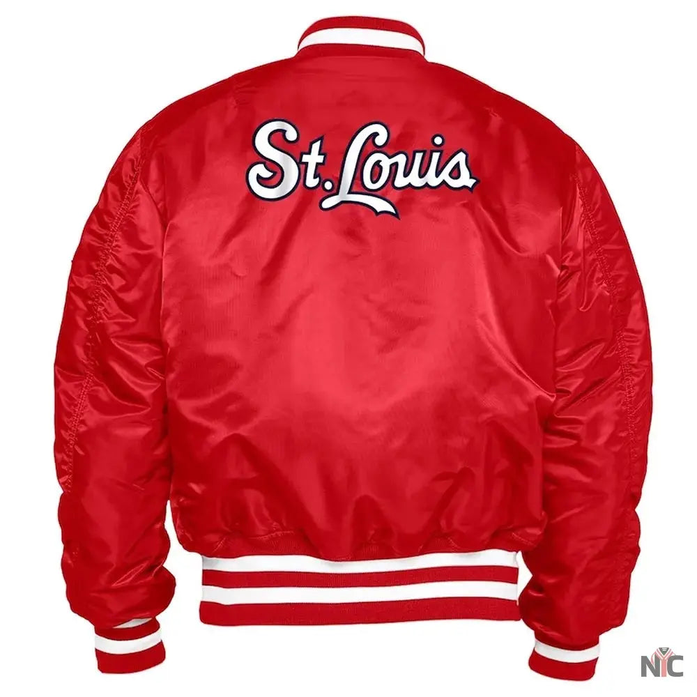 St. Louis Cardinals Bomber MA-1 Jacket Clanton Jacket