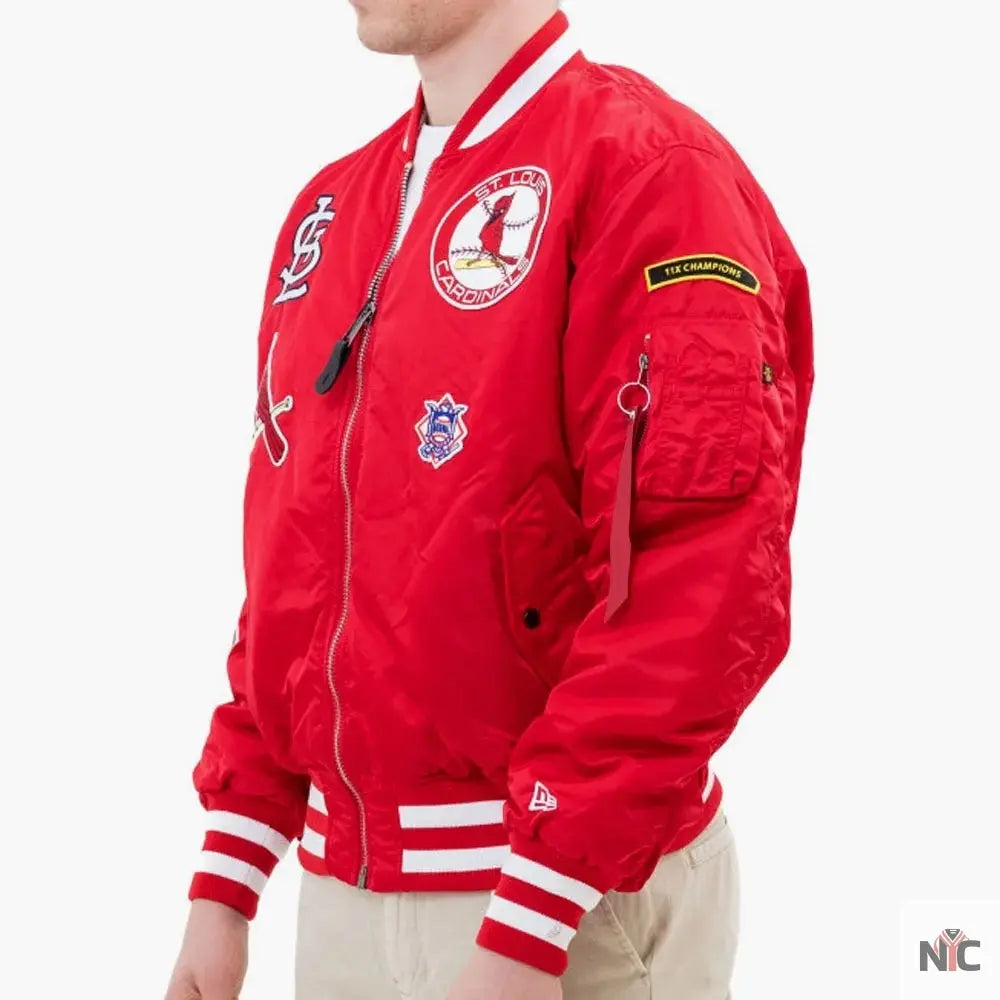 St. Louis Cardinals Bomber MA-1 Jacket Clanton Jacket