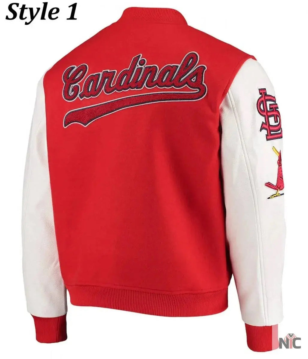 St. Louis Cardinals Letterman Two Tone Jacket Clanton Jacket