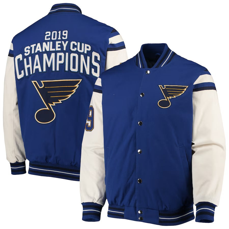 St. Louis Blues 2019 Stanley Cup Champions Full-Snap Jacket Clanton Jacket