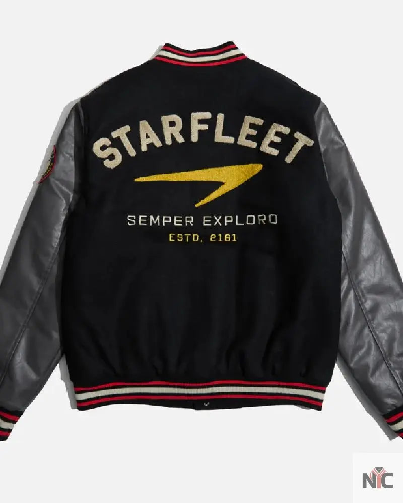 Starfleet Varsity Black Jacket Clanton Jacket