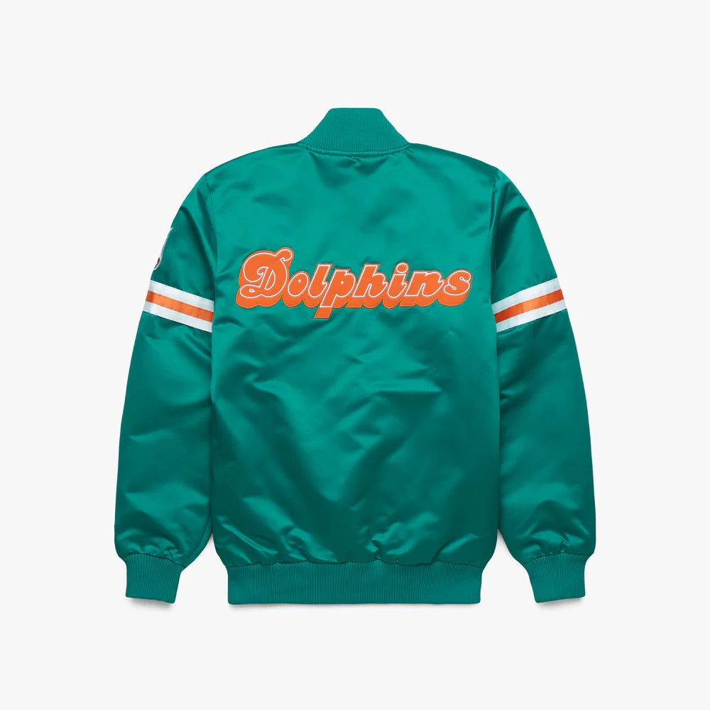 Starter Miami Dolphins Heavyweight Satin Jacket