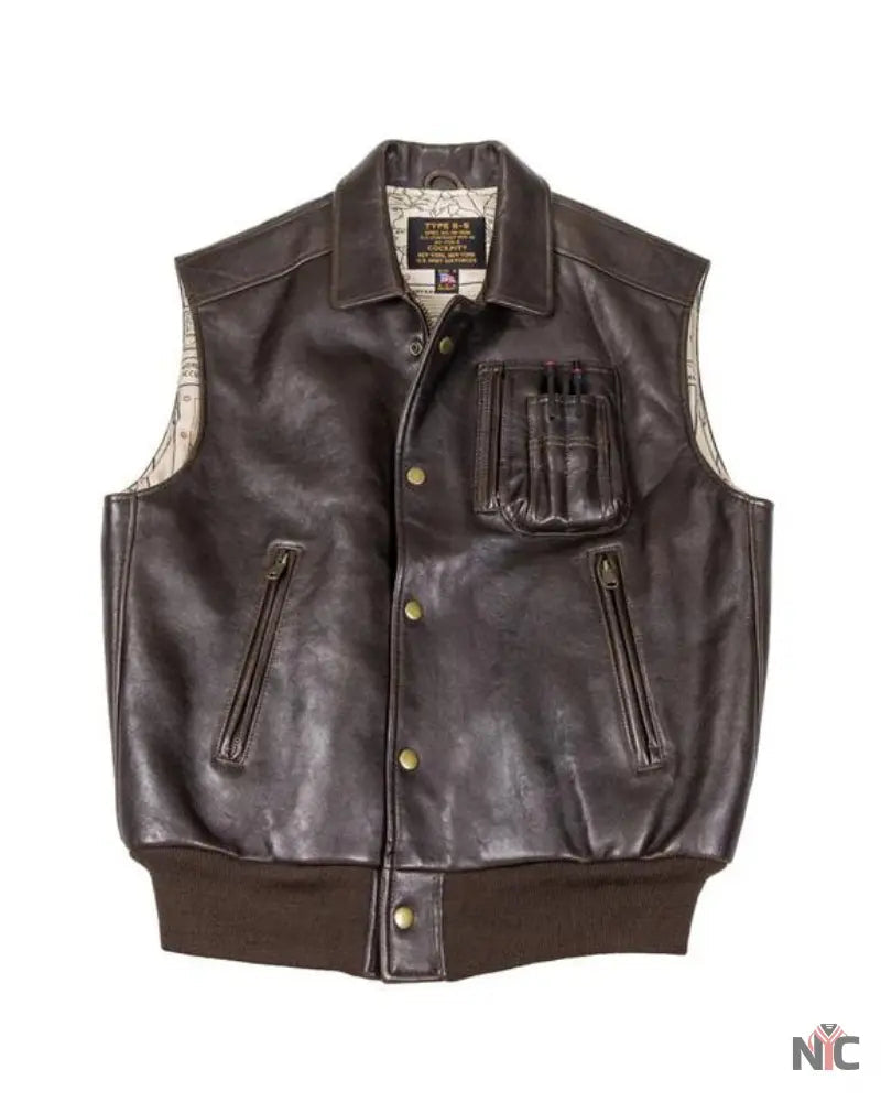 Stearman Leather Vest Clanton Jacket