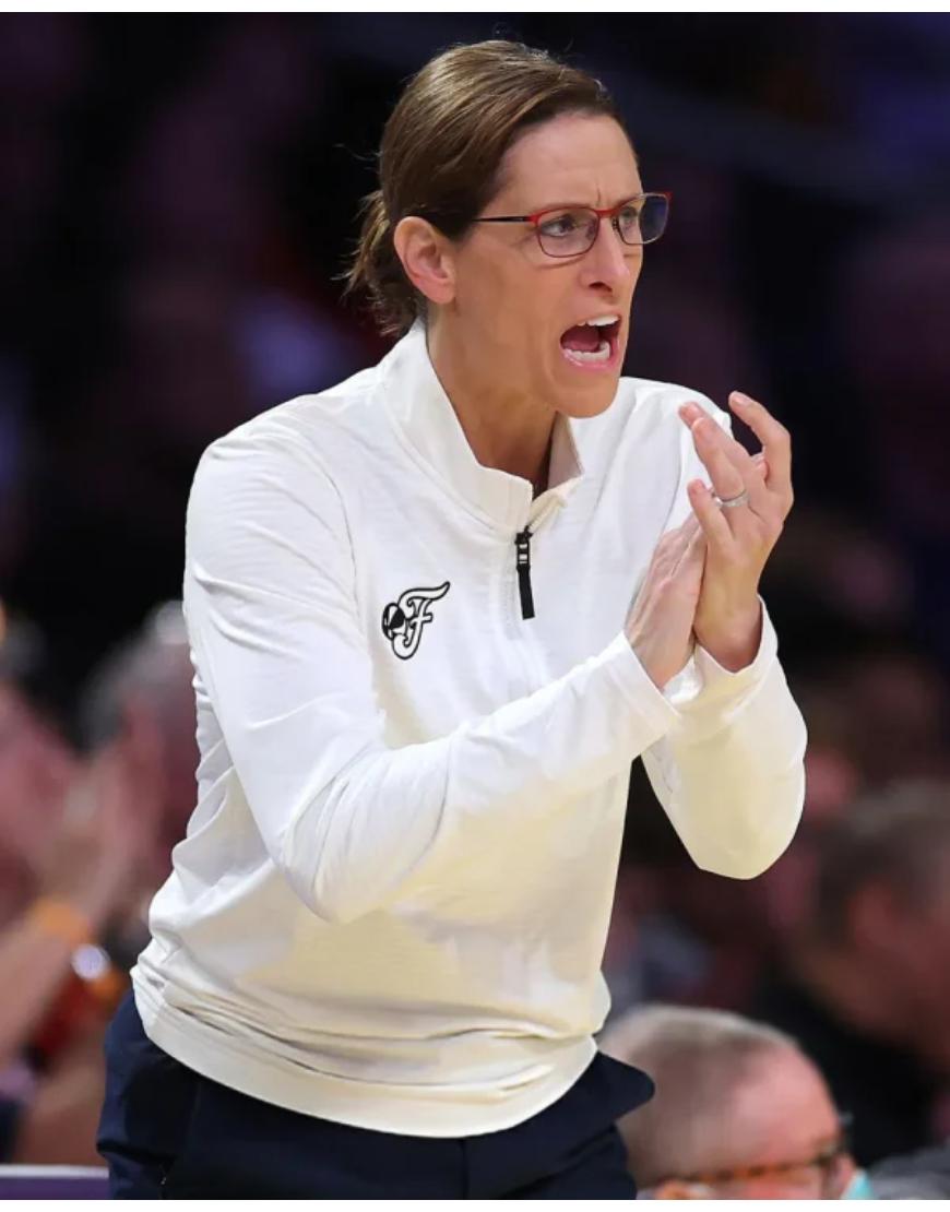 Stephanie White Indiana Fever White Sweatshirt Clanton Jacket