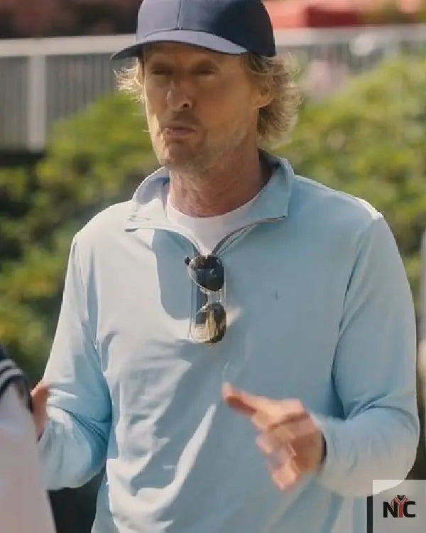 Stick Owen Wilson Long Sleeve Polo Shirt Clanton Jacket
