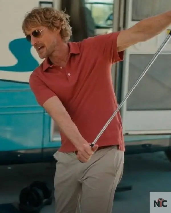 Stick Owen Wilson Red Polo Shirt Clanton Jacket