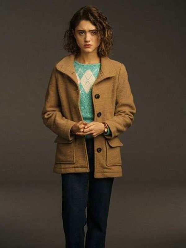 Stranger Things S03 Nancy Wheeler Brown Jacket Clanton Jacket