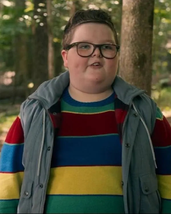 Stranger Things S05 Derek Turnbow Striped Sweater