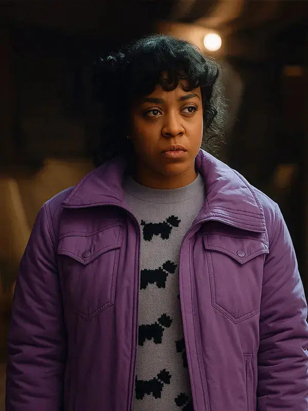 Stranger Things S05 Erica Sinclair Purple Jacket