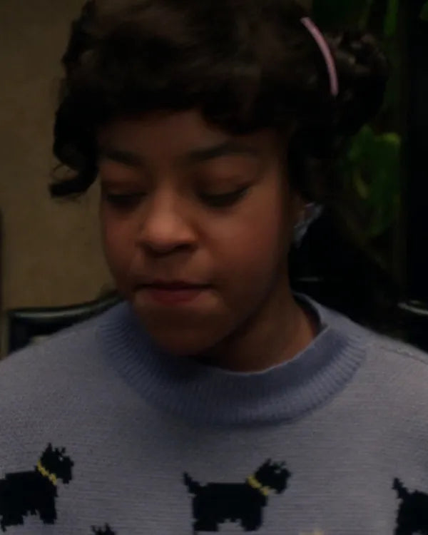 Stranger Things S05 Priah Ferguson Dog Print Sweatshirt