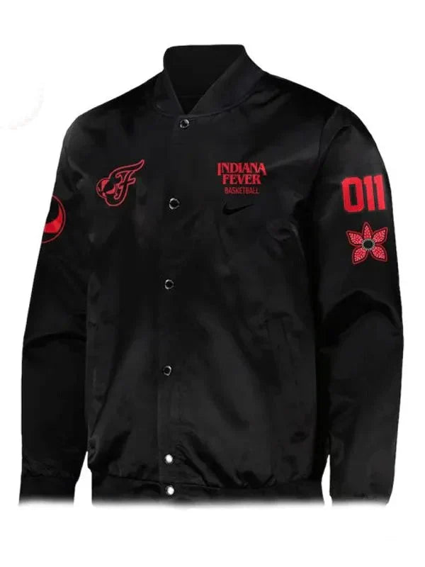 Stranger Things x Indiana Fever Stephanie White Varsity Jacket Clanton Jacket