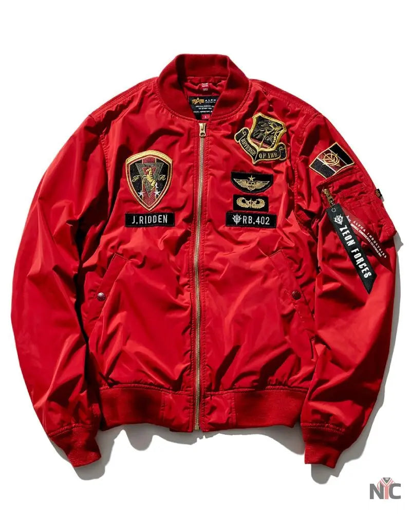 Strict-G Alpha Industries Red Ma-1 Jacket Clanton Jacket