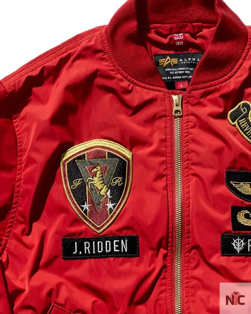 Strict-G Alpha Industries Red Ma-1 Jacket Clanton Jacket