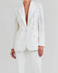 Strictly Come Dancing S23 Christmas Special Tess Daly White Blazer