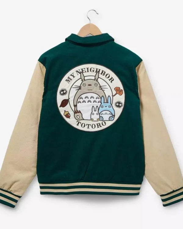 My Neighbor Totoro Corduroy Varsity Jacket
