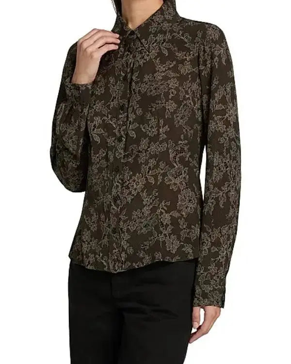 Stumble S01 Courteney Potter Brown Floral Top
