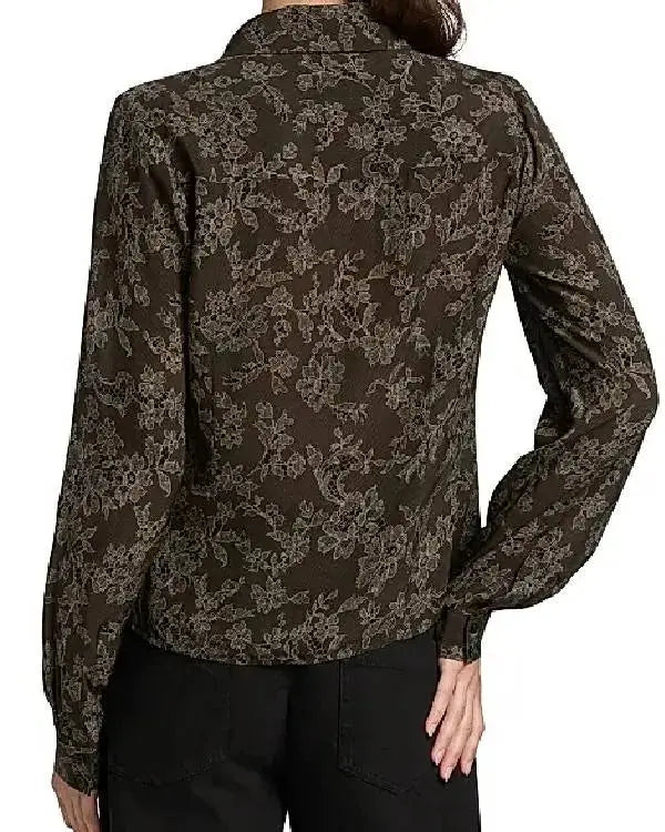 Stumble S01 Courteney Potter Brown Floral Top