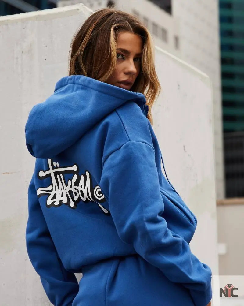 Stussy Stock Zip Thru Hoodie Clanton Jacket