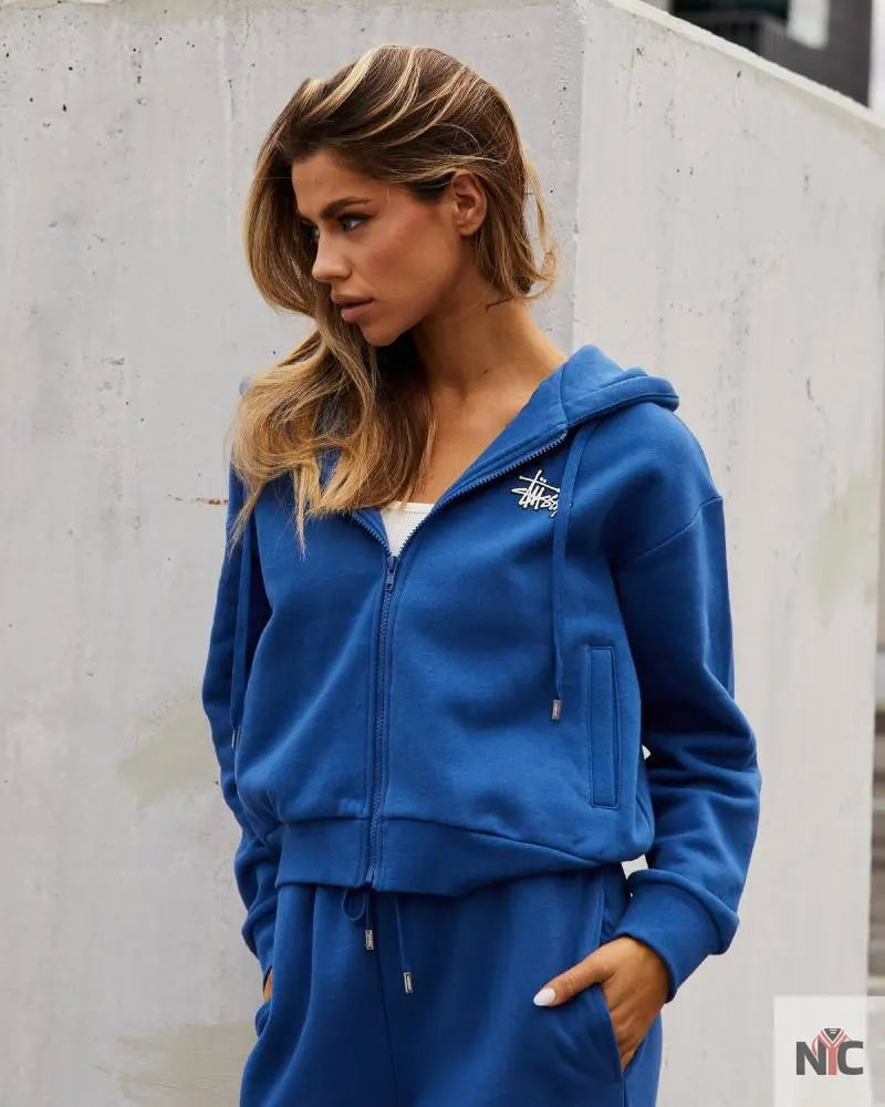 Stussy Stock Zip Thru Hoodie Clanton Jacket