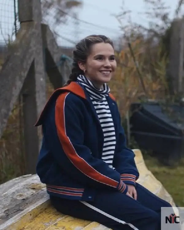 Such Brave Girls S02 Lizzie Davidson Blue Varsity Jacket Clanton Jacket