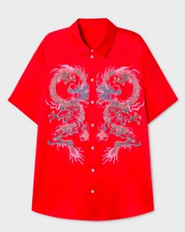 Sunny Nights S01 D’Arcy Carden Red Dragon Shirt