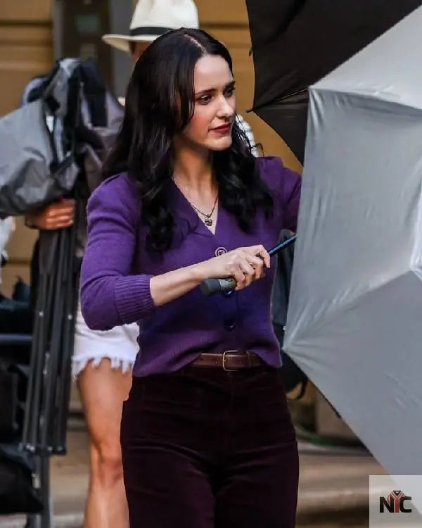 Superman 2025 Rachel Brosnahan Purple Cardigan Clanton Jacket